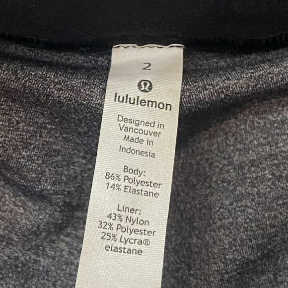 Lululemon Athletica Box It Out Short 5" Heathered Black Size 2 Athletic 1690 - Picture 7 of 12